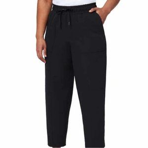 NWo Mondetta Women's Drawstring High Rise Ankle Pants Black Size XS $60 5C127